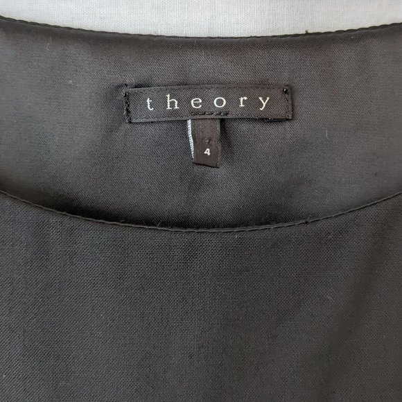 Theory Black Sleeveless Shift Dress Size Small - Picture 9 of 12